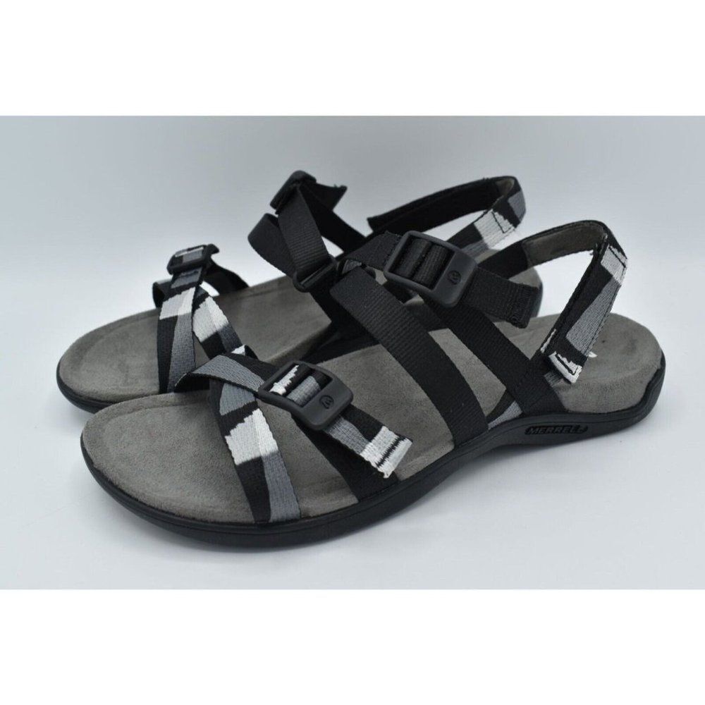 Merrell Womens Size‎ 11 District 3 Black Backstrap Sandals Shoes